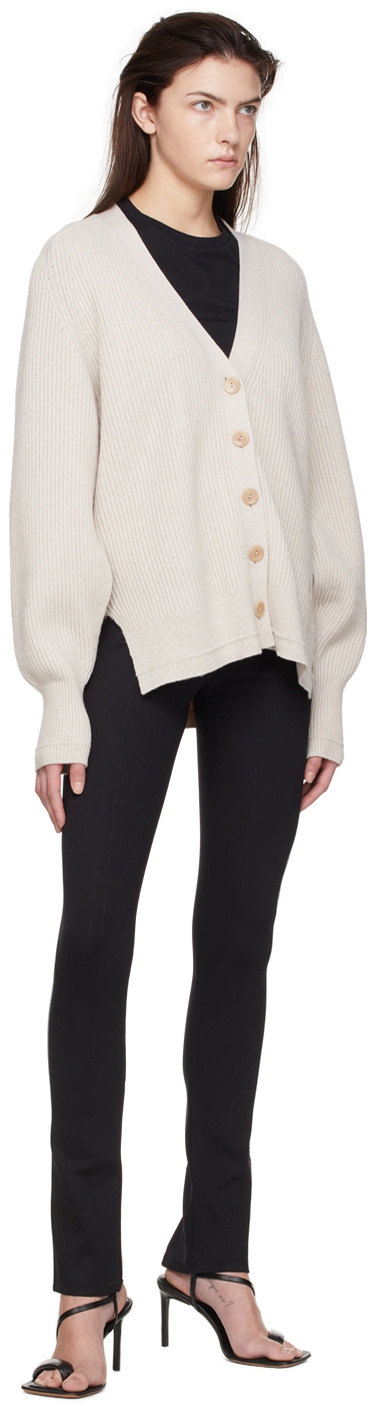 Maria McManus Beige Recycled Cashmere Cardigan