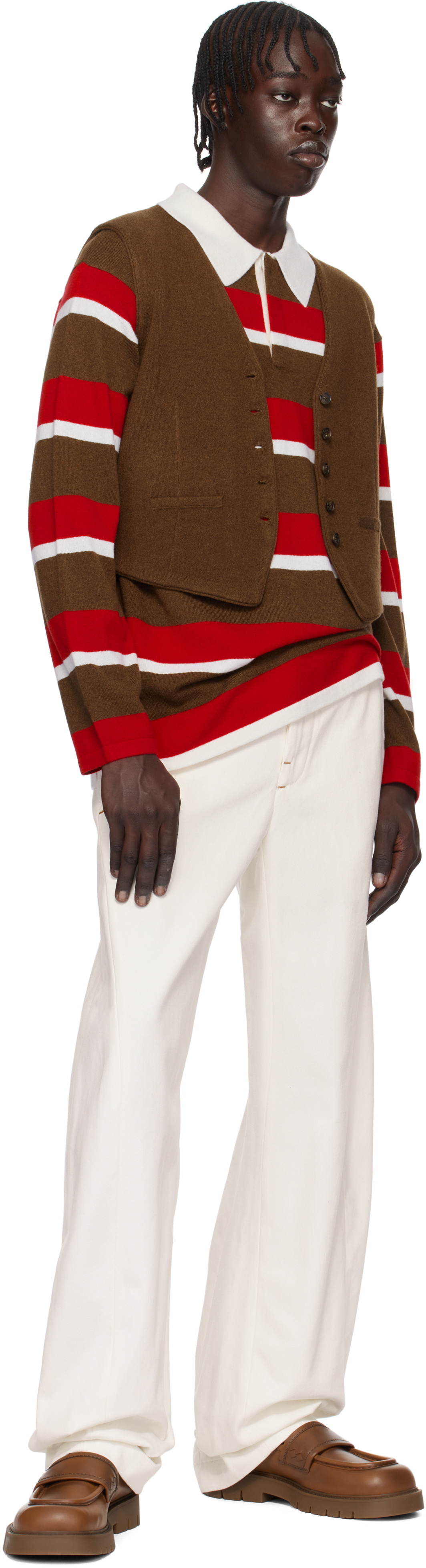 Guest in Residence Brown Tailored Vest