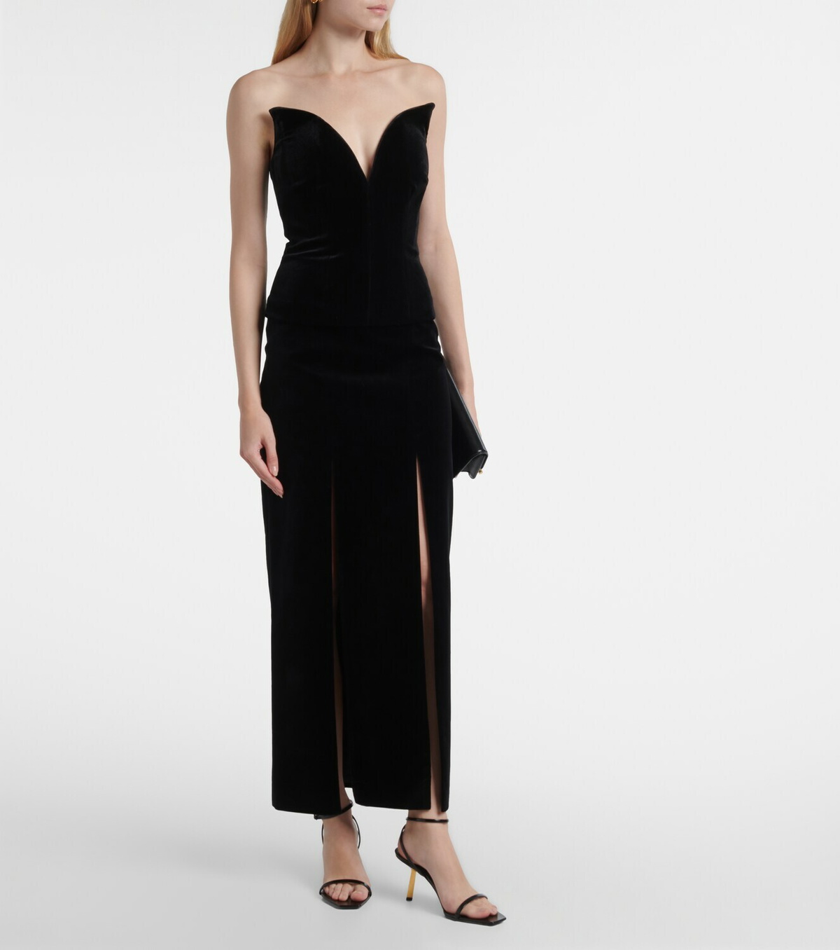 Roland Mouret Velvet corset top