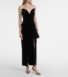Roland Mouret Velvet corset top