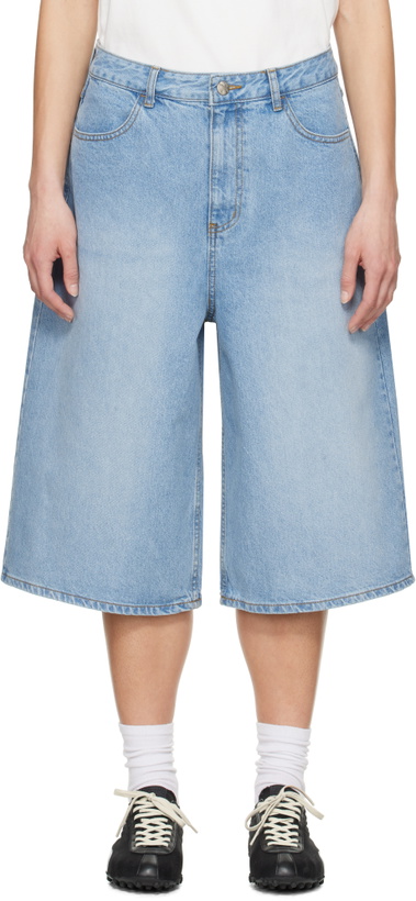 Photo: ADER error Blue Sig; TRS Tag 01 Denim Shorts