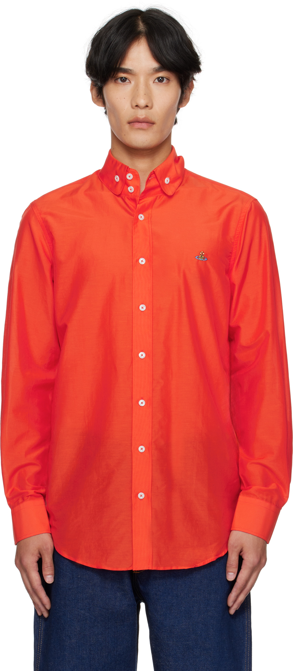 シャツ Vivienne Westwood Embellished Viscose Blend Camp Shirt Vivienne Westwood Embellished Viscose Blend Camp Shirt