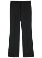 Valentino Garavani Flared-leg Twill Trousers Black