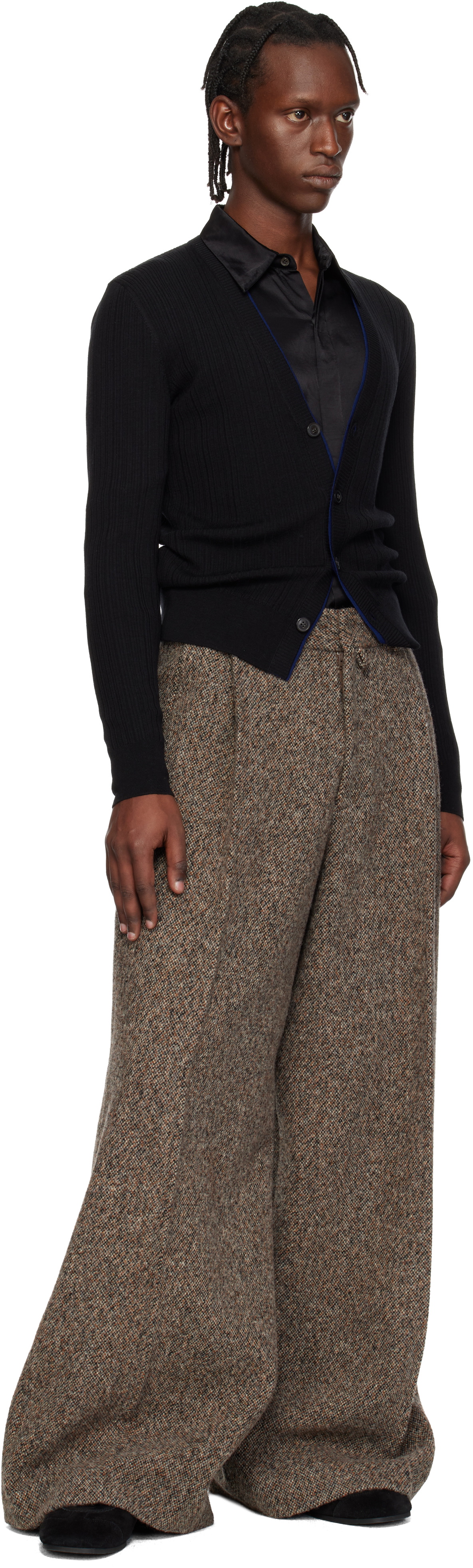 Dries Van Noten Black Wool Cardigan