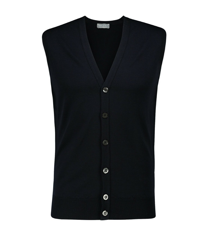Photo: John Smedley - Stavely knitted wool vest