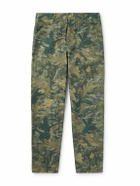 Carhartt WIP - Single Knee Straight-Leg Camouflage-Print Organic Cotton-Canvas Trousers - Green