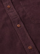 Incotex - Cotton-Corduroy Shirt - Burgundy