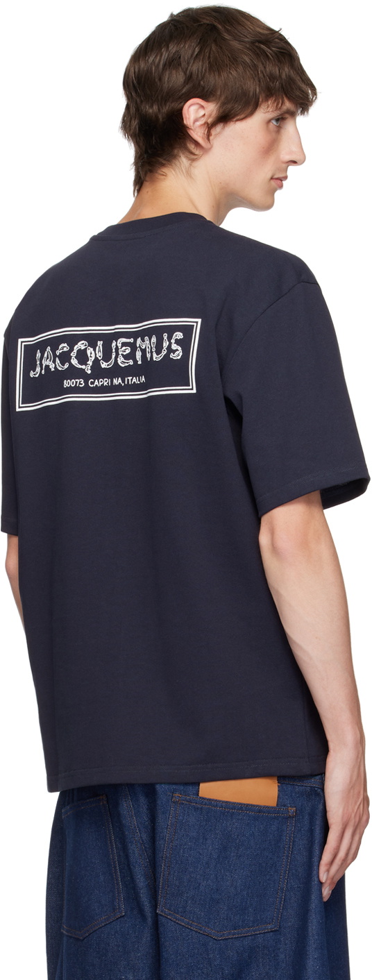 JACQUEMUS Navy La Casa 'Le t-shirt Merù' T-Shirt