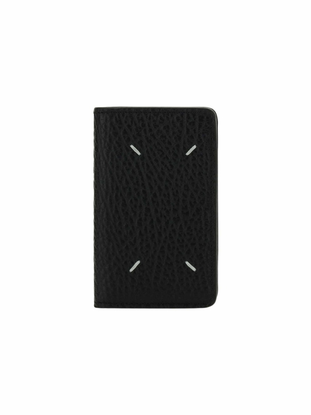 Photo: Maison Margiela Card Holder In Textured Leather