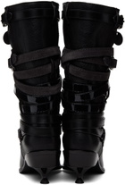 Kiko Kostadinov Black Quad Belt Boots