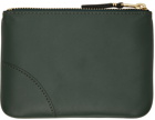 COMME des GARÇONS WALLETS Green Leather Line Wallet