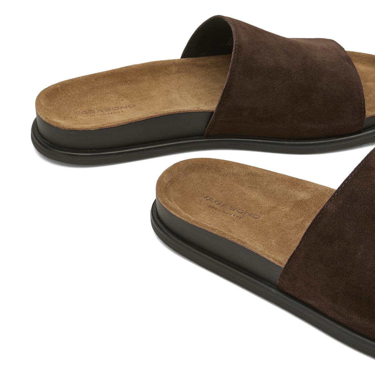 Vagabond Shoemakers Women's Effie Suede Slide Sandal in Java