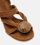Christopher Esber Doma embellished suede sandals