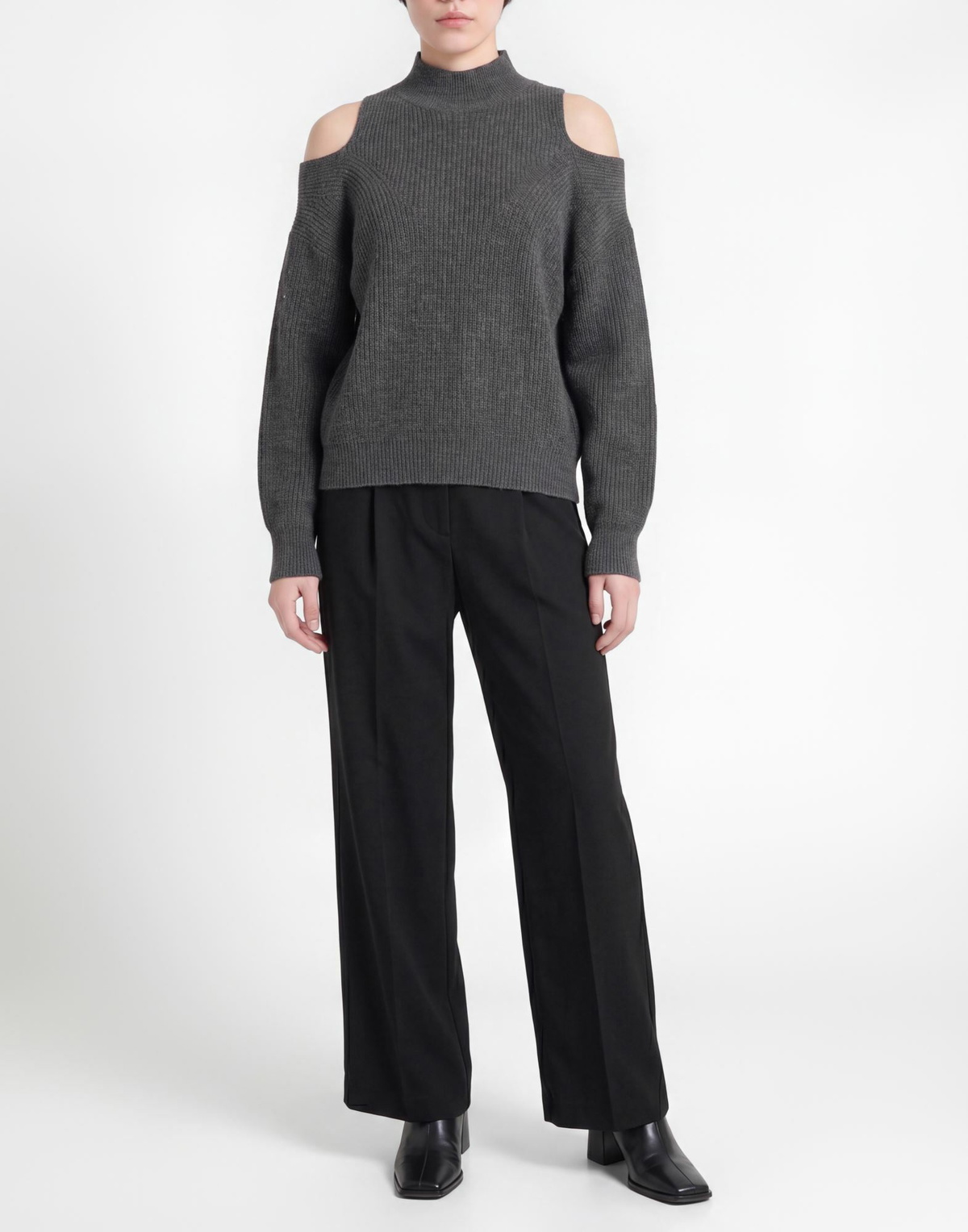 Jucca Womens Turtleneck Charcoal