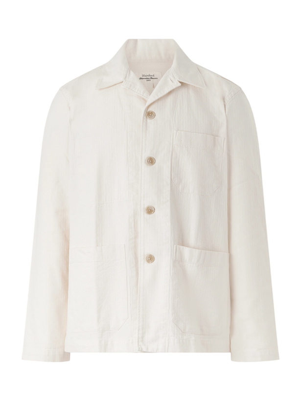 Photo: Hartford - Perry Herringbone Cotton Jacket - Neutrals
