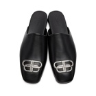 Balenciaga Black BB Cosy Slippers