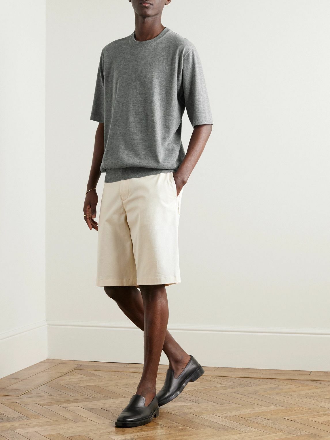Auralee - Cashmere T-Shirt - Gray Auralee