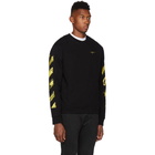 Off-White SSENSE Exclusive Black and Yellow Acrylic Arrows Sweatshirt