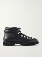 NN07 - Fracap M127 Textured Leather Hiking Boots - Black