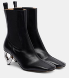 JW Anderson Chain leather ankle boots