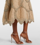 Costarellos Sylvie embellished georgette cocktail dress