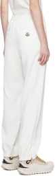 Moncler White Drawstring Lounge Pants