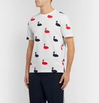 Thom Browne - Printed Cotton-Jersey T-Shirt - White