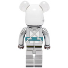 Medicom Project Mercury Astronaut Be@rbrick in Silver 1000%