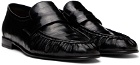 The Row Black Soft Loafers