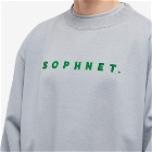 SOPHNET. Men's SOPHNET Classic Logo Crew Neck Sweat in Blue