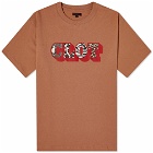 CLOT Shadow Logo T-Shirt in Brown