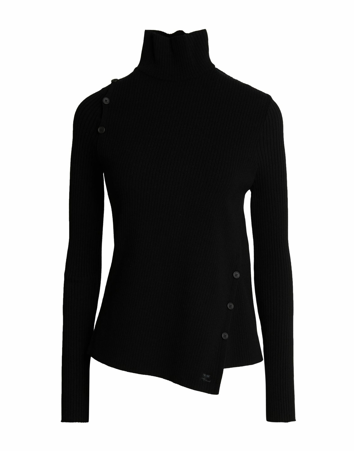Courrèges Womens Turtleneck in Black