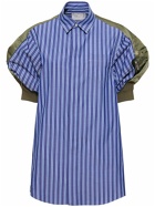SACAI - Cotton Poplin & Nylon Twill Mini Dress