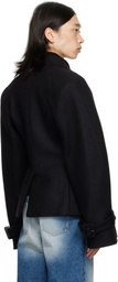 EGONlab Black Raglan Tailoring Blazer