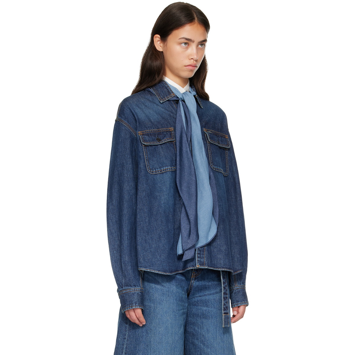 sacai Blue Denim Shirt