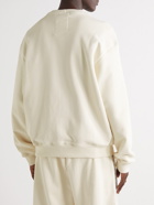 Adish - Logo-Embroidered Cotton-Jersey Sweatshirt - Neutrals