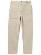 OFFICINE GÉNÉRALE - Paolo Stretch-Cotton Twill Chinos - Neutrals