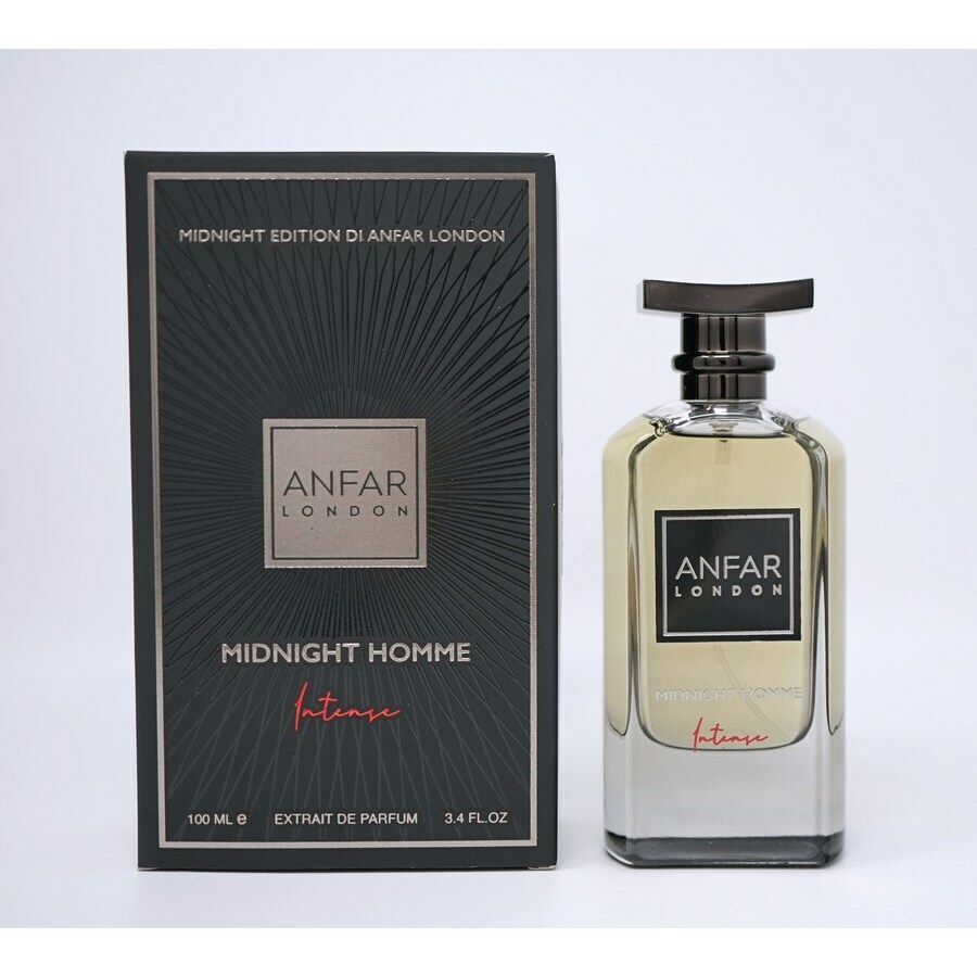 Anfar Mens Midnight Homme Intense Extrait de Parfum Spray 3.4 oz Fragrances 6292257644166