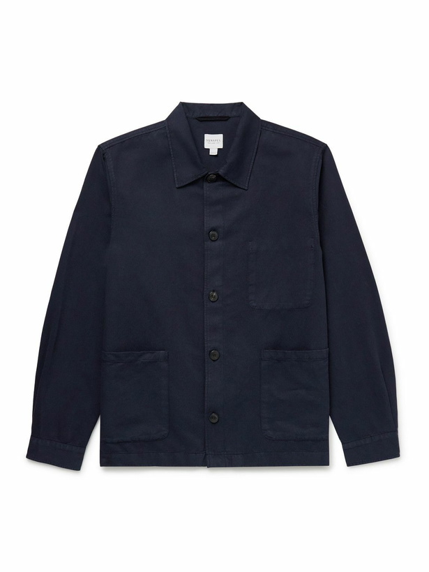 Photo: Sunspel - Cotton-Twill Jacket - Blue