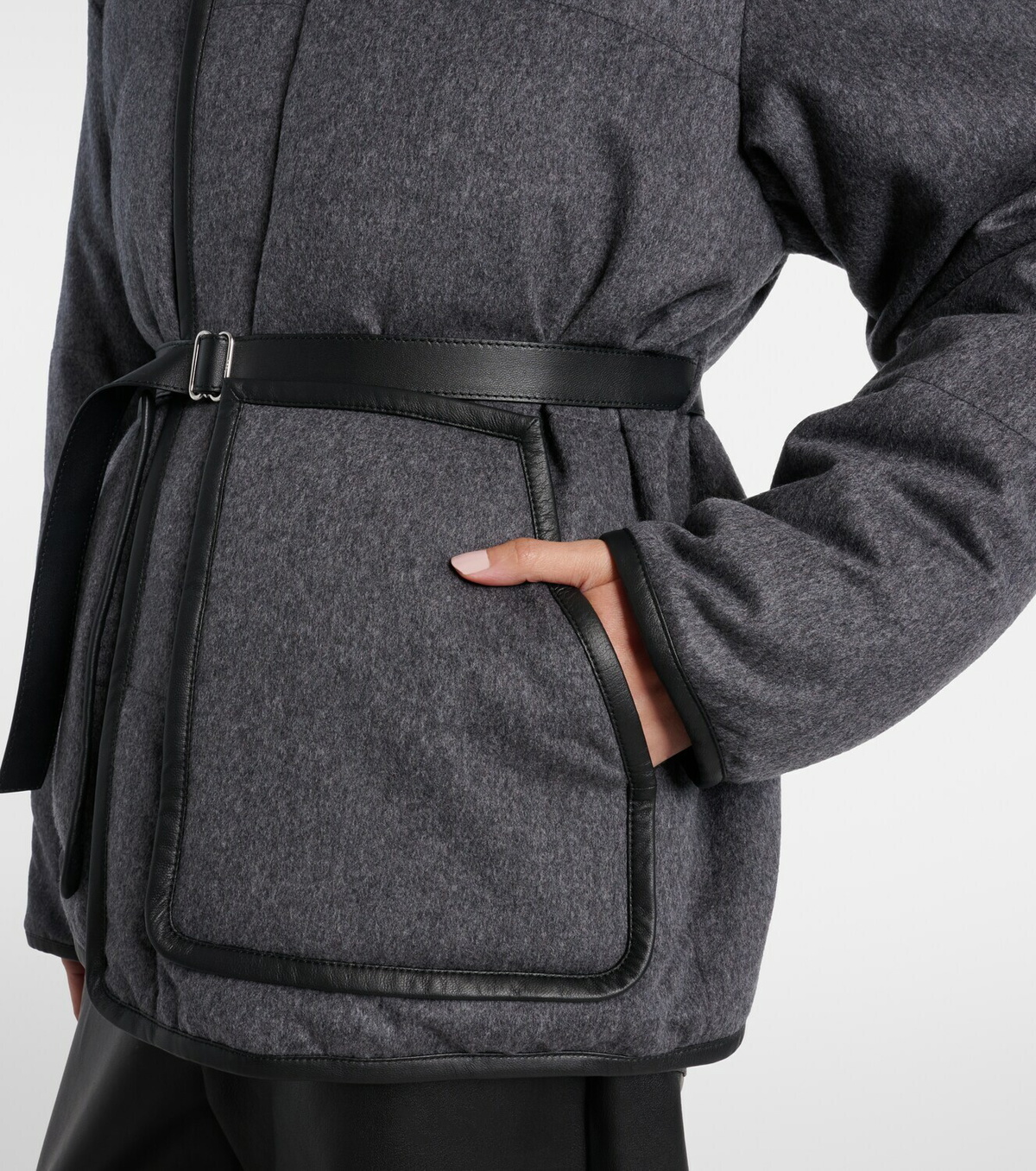 Tod's Belted hooded padded cashmere jacket