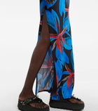 Louisa Ballou - Floral mesh maxi dress