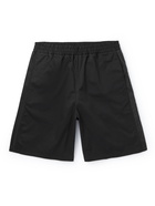 MONCLER - Stretch-Cotton Twill Shorts - Black - IT 52