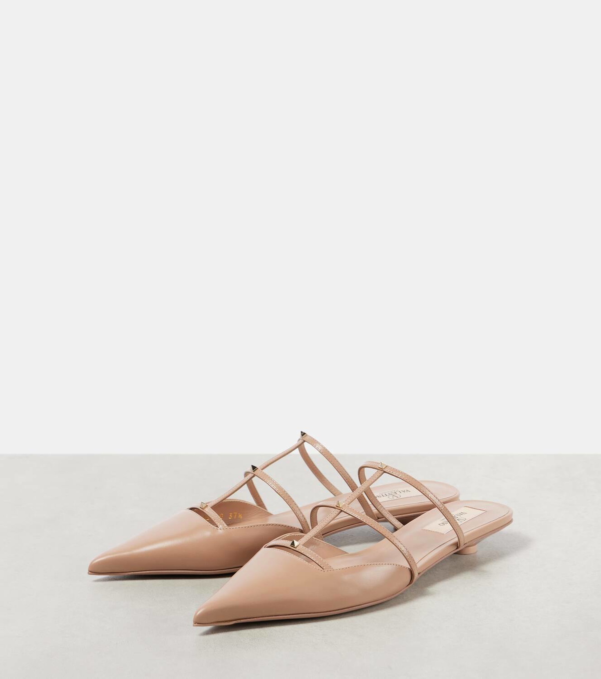 Valentino Garavani Rockstud Wispy 20 leather mules