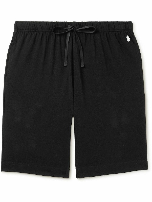 Photo: Polo Ralph Lauren - Straight-Leg Cotton-Jersey Pyjama Shorts - Black