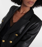 Veronica Beard Cooke Dickey leather jacket