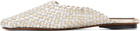 Stella McCartney Silver & Gold Metallic Woven Slip-on Loafers