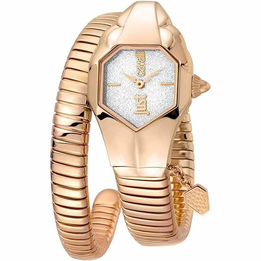 Just Cavalli JC DNA Septagon White Dial Ladies Watch JC1L001M0155