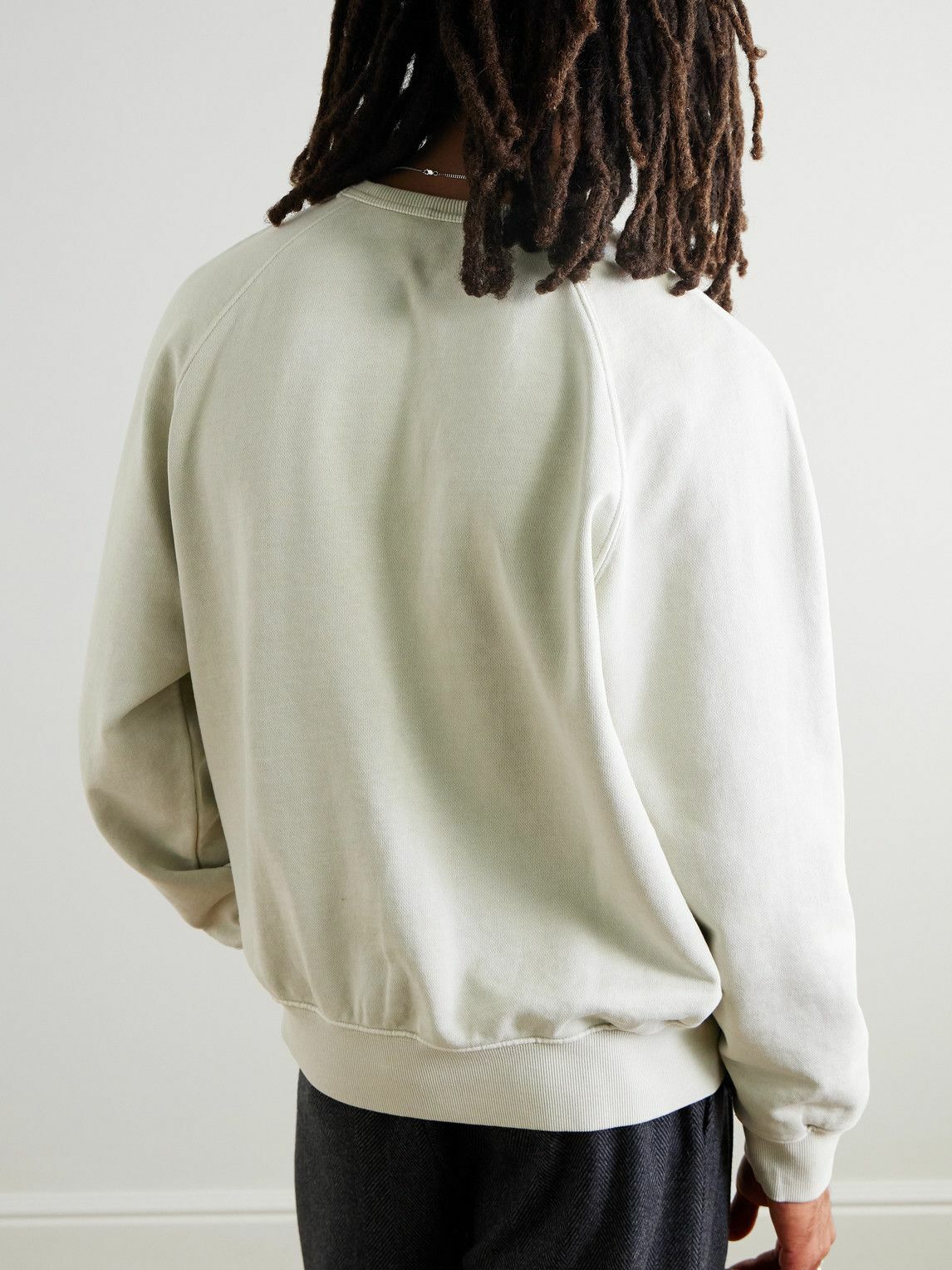 FrizmWORKS - OG Pigment-Dyed Cotton-Jersey Sweatshirt - Green
