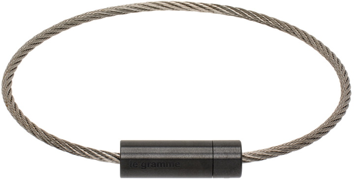 Photo: Le Gramme Black 'Le 7g' Cable Bracelet
