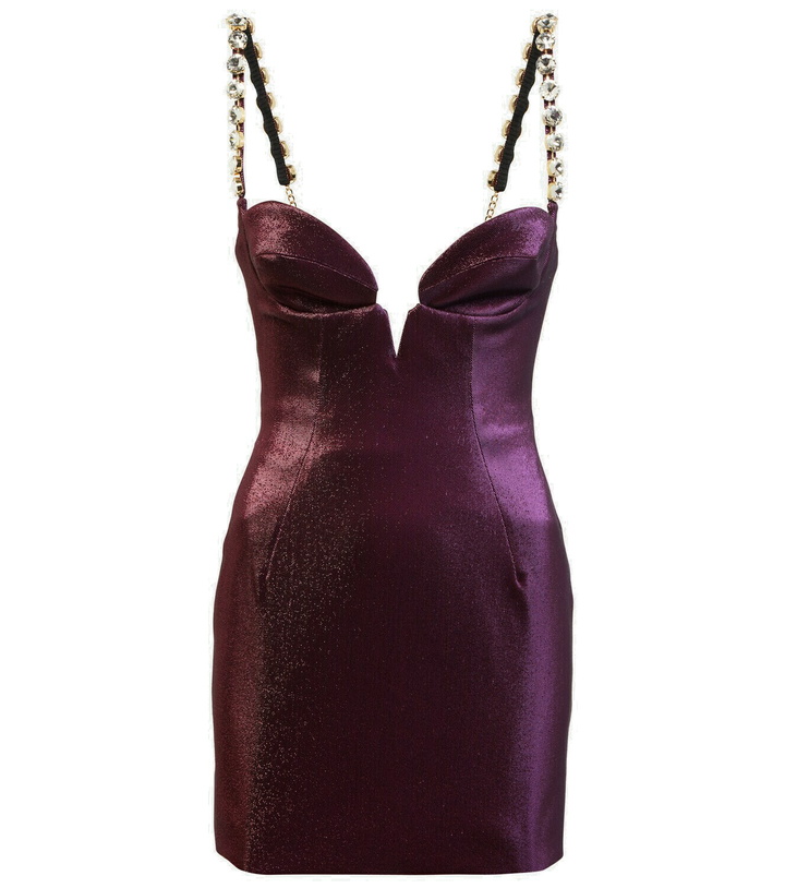 Photo: Area - Mussel Cup crystal embellished minidress